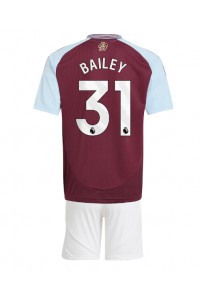 Aston Villa Leon Bailey #31 Babyklær Hjemme Fotballdrakt til barn 2024-25 Korte ermer (+ Korte bukser)